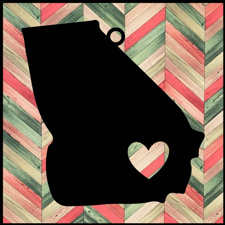 Adorno de metal Georgia para venta al por mayor de Designed With Sparks