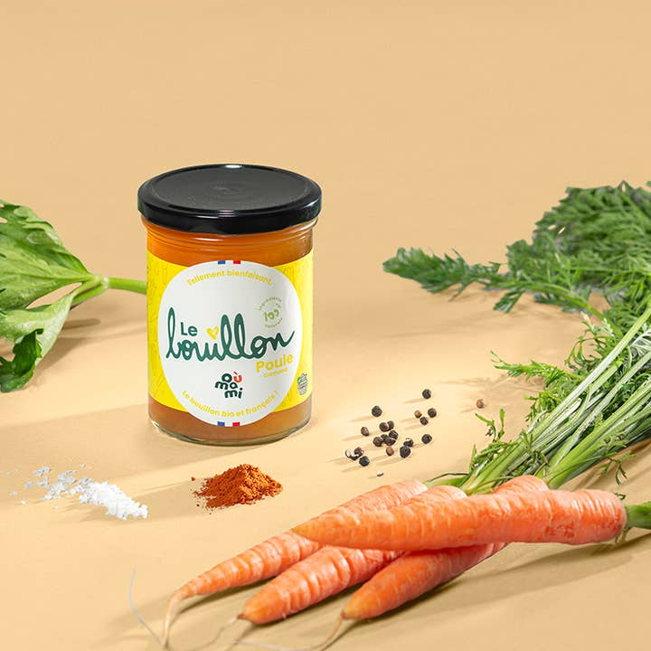 Oùmami – wholesale Stock – Organic Chicken Bone Broth with Turmeric