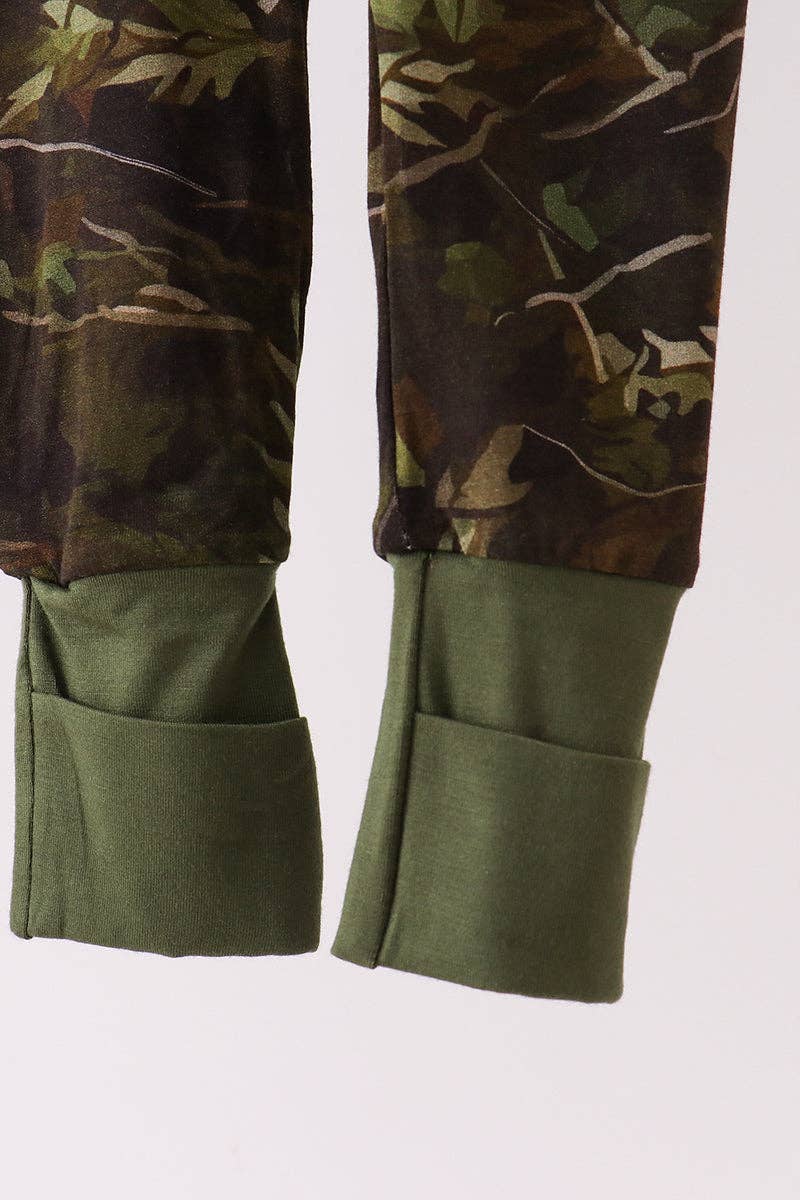 Mom & Co. - Vendita all'ingrosso Tutina - Neonati - Tutina con cerniera in bambù mimetico Forest Leaf4