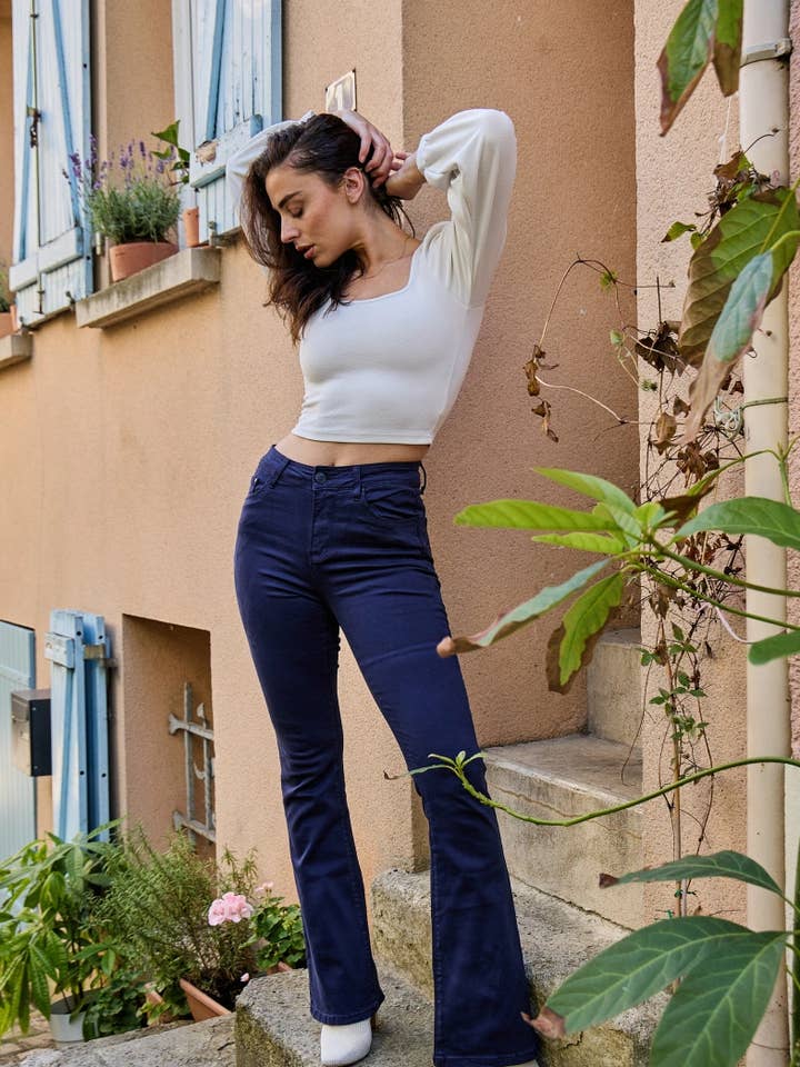 Flarebyxor (Push-up) "Barbara" - ANA & LUCY för wholesale av ANA & LUCY