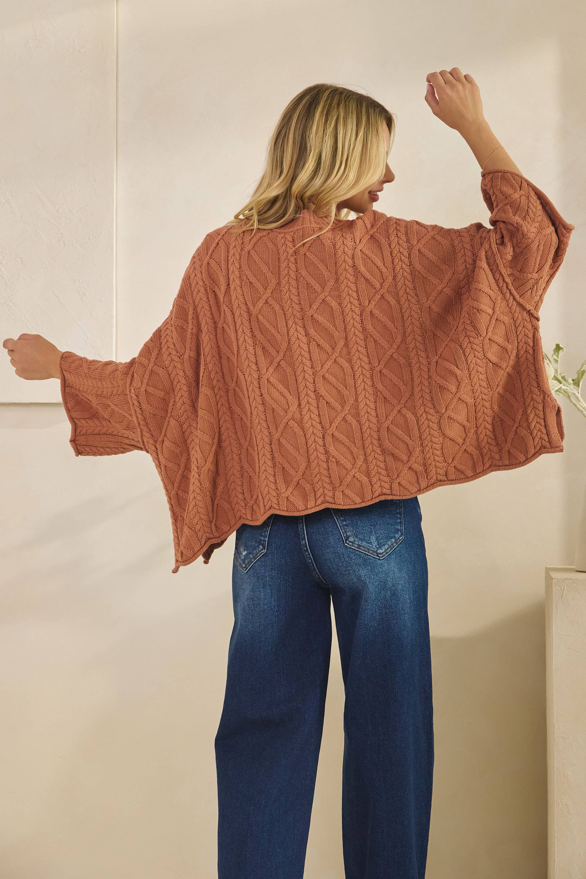 Tres Bien, Inc - Wholesale Knit Sweater - Women's - IT-10101-knitted sailors knot round neck l/s sweater6