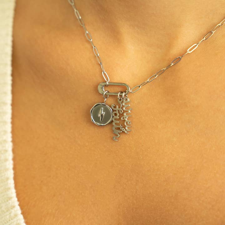 WJW - Wholesale Individual Charm/Pendant - 18K Gold PVD Stainless Steel "Wifey" Charm10