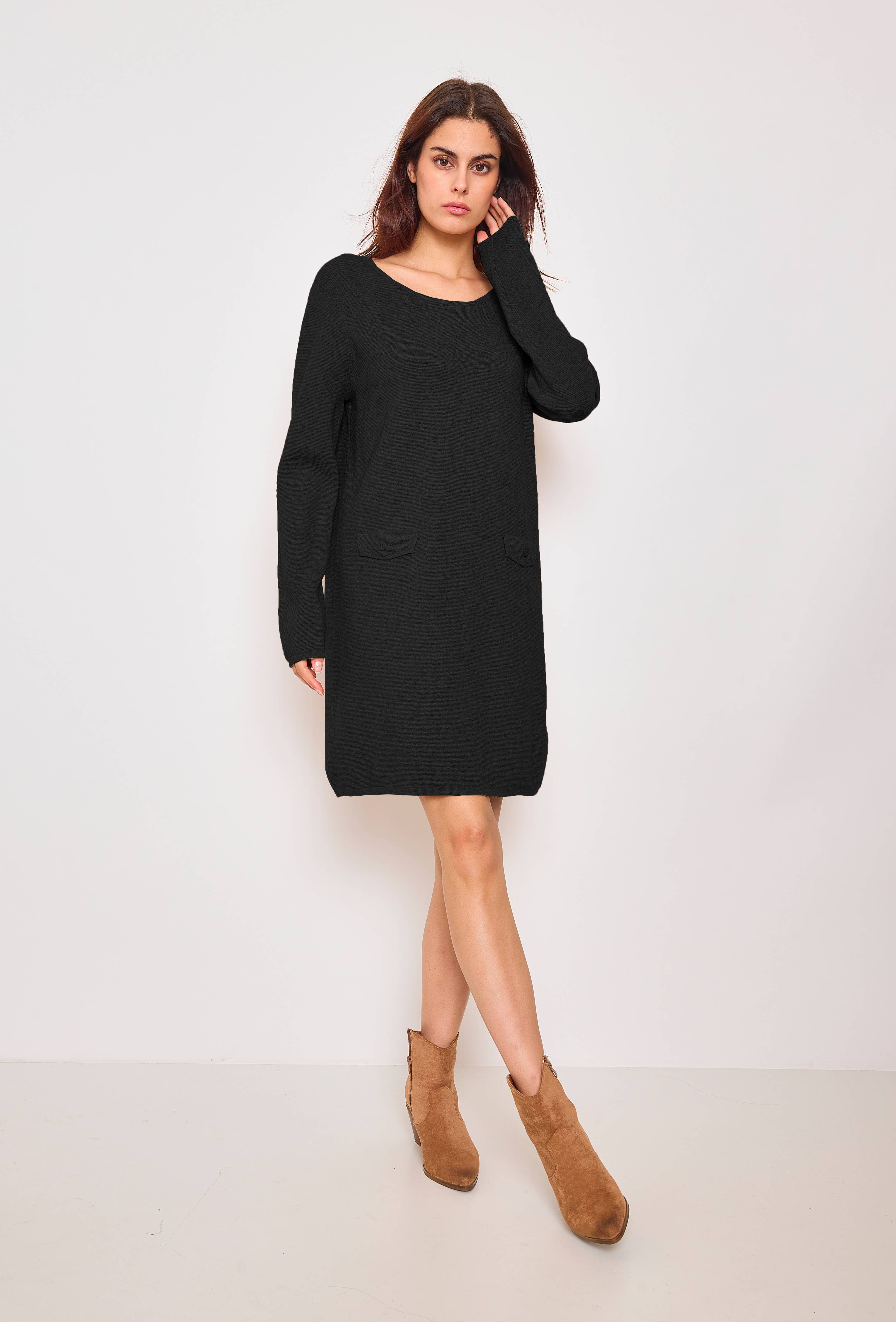 SUNNY STUDIO - Wholesale Dress - Women's - Chic long-sleeve knitted dress6