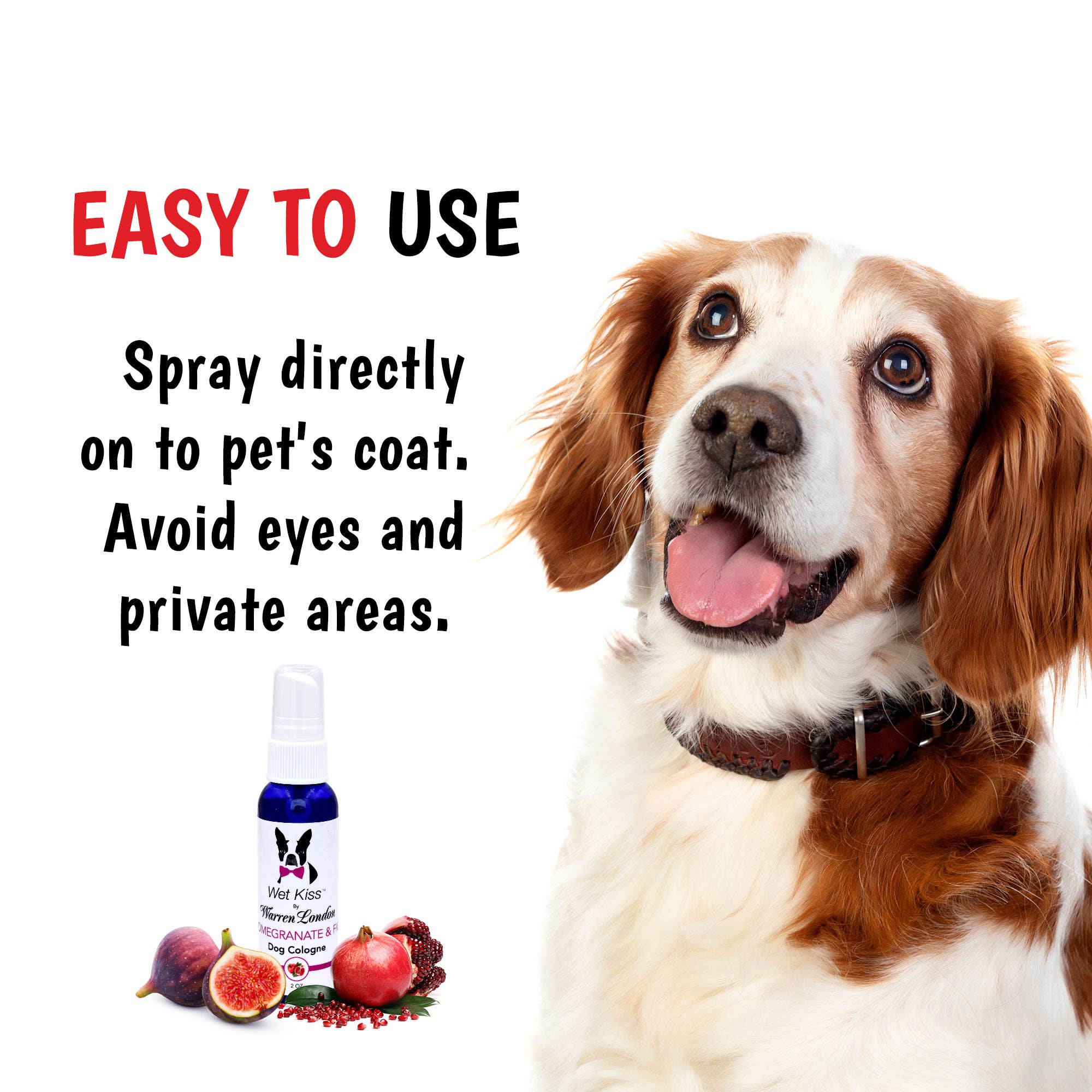 Warren London Dog Products - Wholesale Pet Deodorizing Spray - Wet Kiss Dog Cologne  - 2 oz4