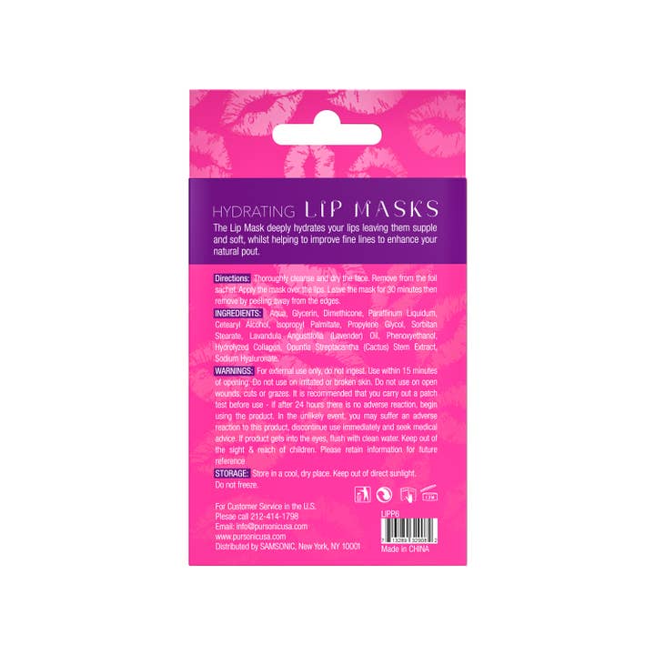 Pursonic – Großhandel Lippenbehandlung/Maske – 6er-Pack Lippenmaske