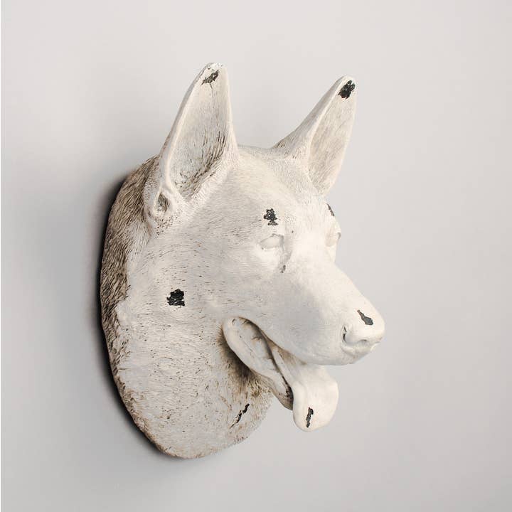 White Alsatian Head for wholesale by Originals International Ltd
