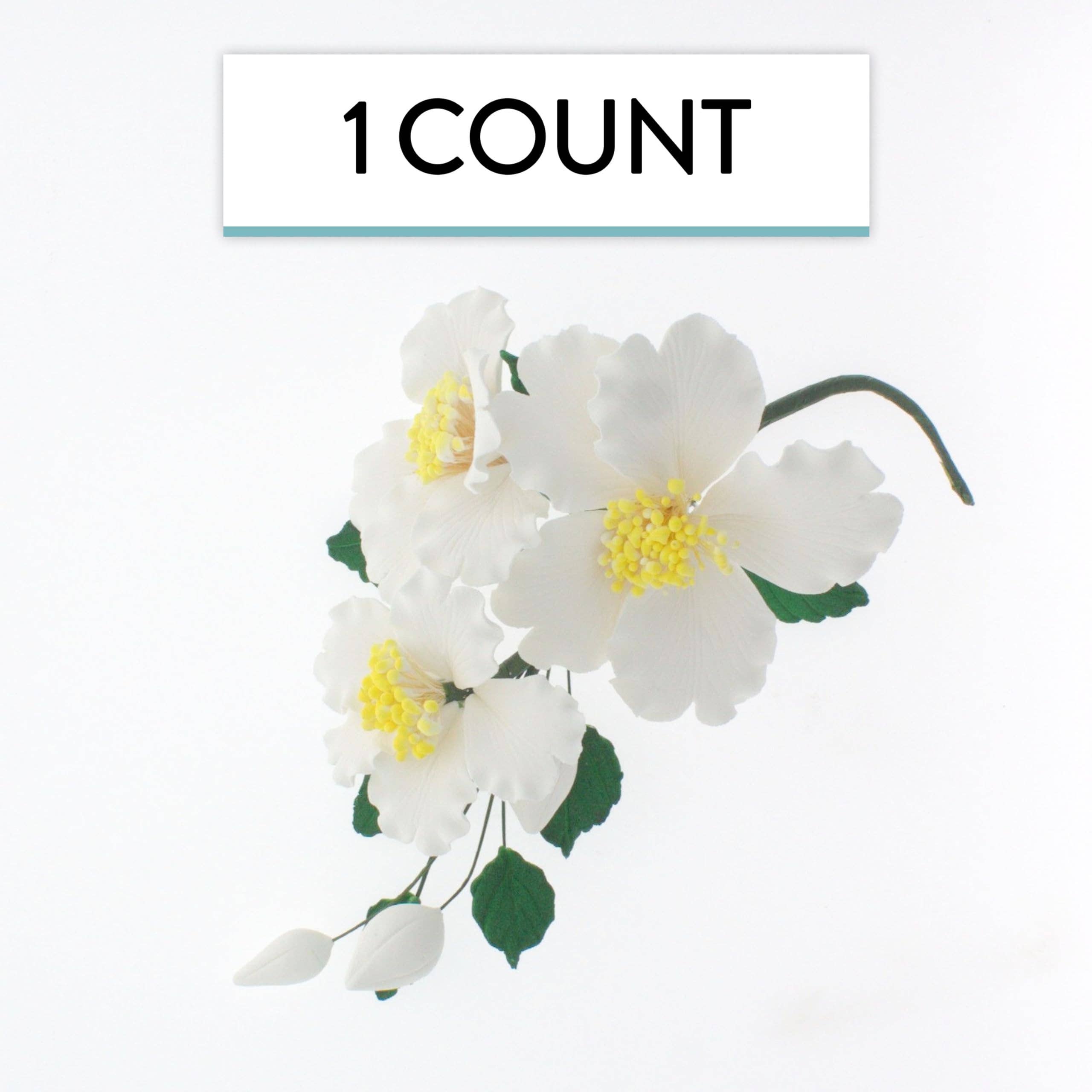 Global Sugar Art – wholesale Artificial flowers – Orchid Sugar Cake Flowers, Camellia Orchid Spray, by Global Sugar Art, White6