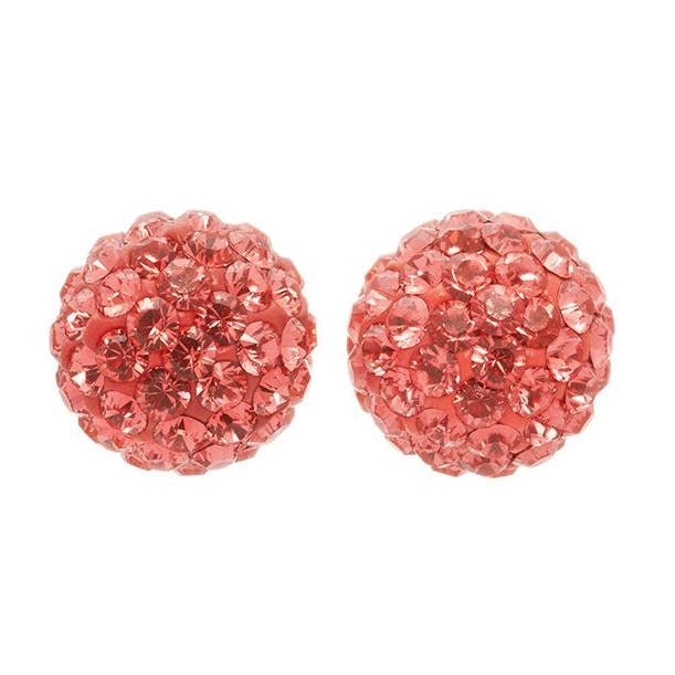 Koralle Sparkle Ball™ Ohrstecker für den Großhandel von Hillberg & Berk
