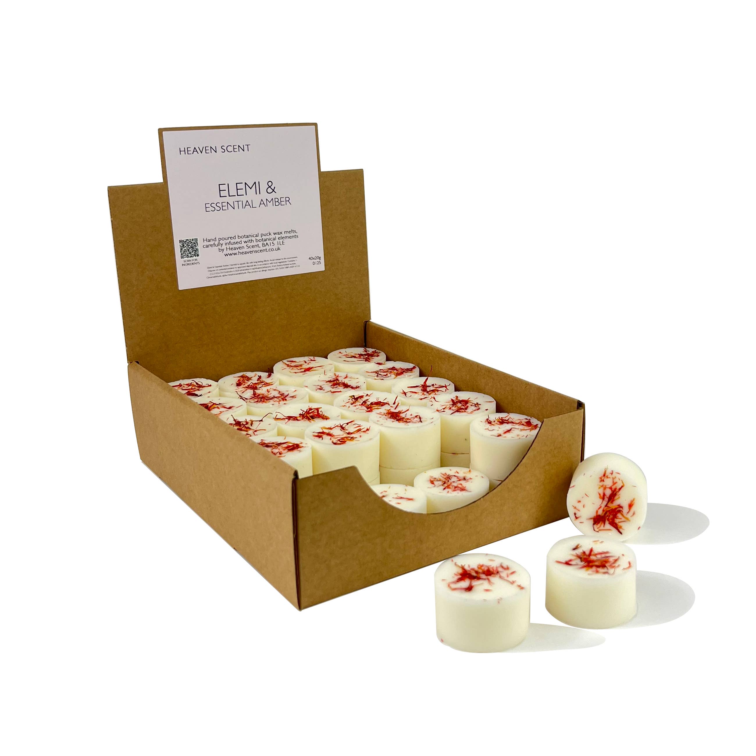 Heaven Scent Incense Ltd - Vendita all'ingrosso Cialde di cera - Botanical Wax Melt Puck, 20 g, confezione da 409