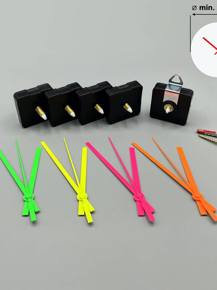 Neon-urviser #1 inkl. kvartsurværk for engroshandel hos Klokkz