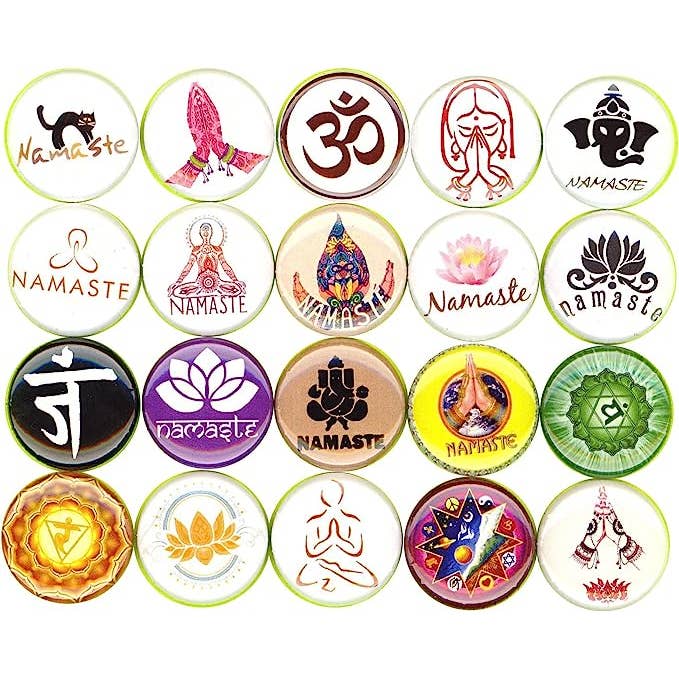 Namaste x 20 1" tum (25 mm) stift pilates yoga buddha gym för wholesale av Pinbax Express