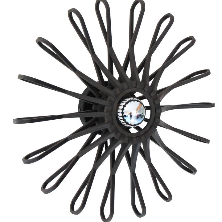 BLACK Flower Wall Lamp D47 cm for wholesale by RIF Luminaires