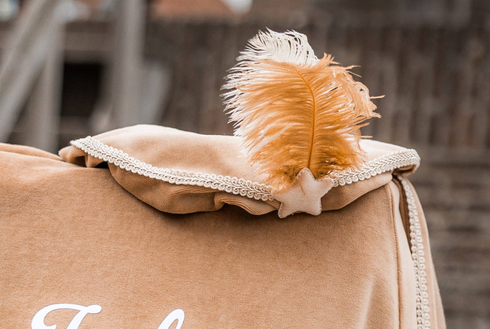 Leuvies – Großhandel Kostüm – Kinder – Pietenmütze beige mit Stern2