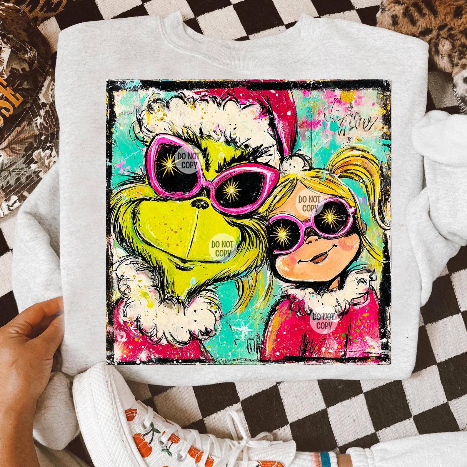 DLT Ecommerce - Wholesale T-Shirt (Graphic) - Women's - Preppy Grichmas Christmas Shirt, Trendy Christmas Sweatshirt3