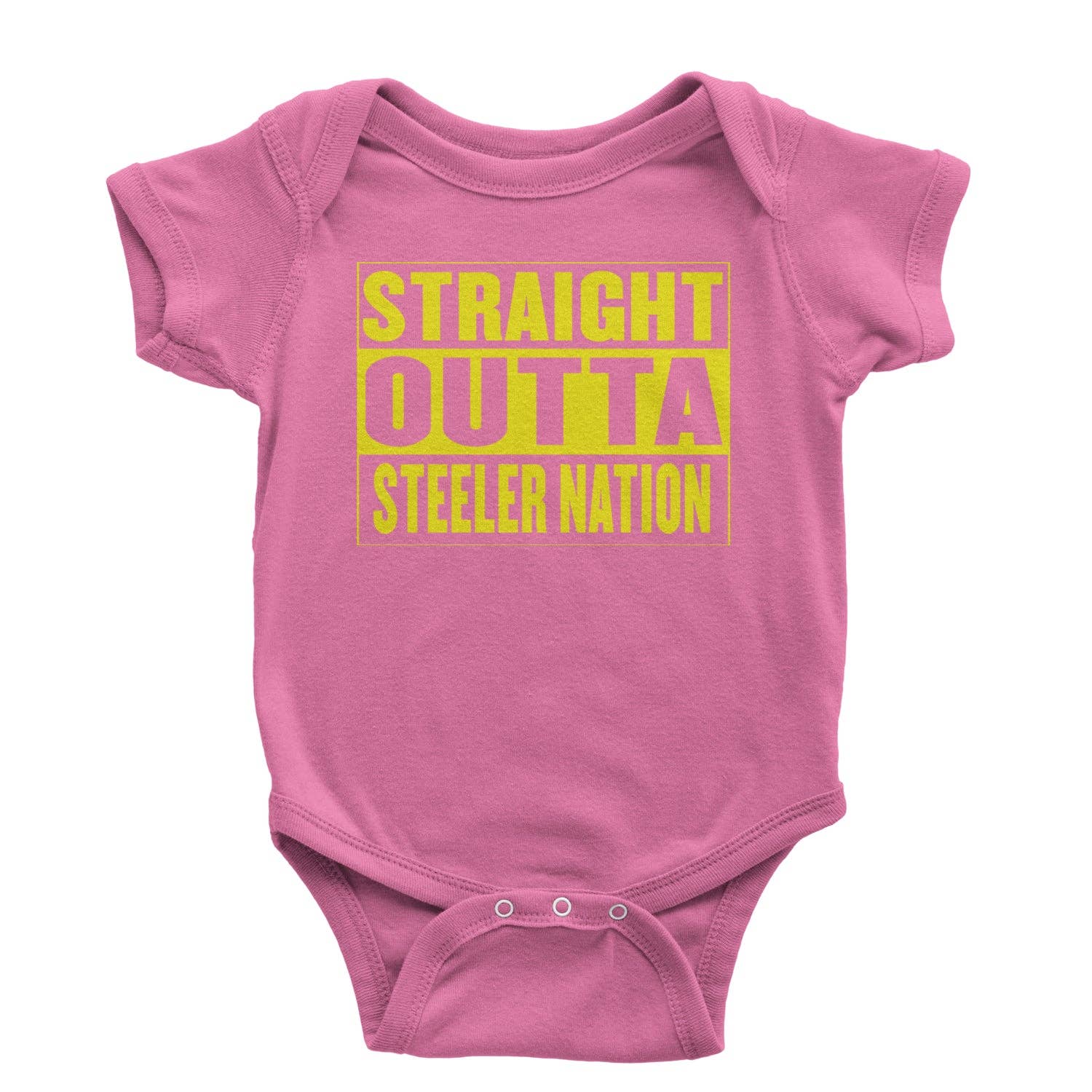 Expression Tees - Vente Body (sans pieds) – bébé - Body une pièce et t-shirt de football Straight Outta Steeler Nation pour bébé8