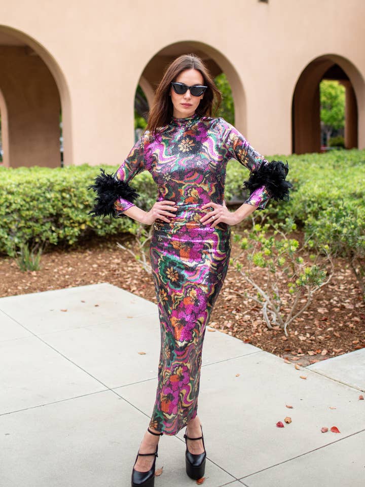 Catroux dress in Hysteria for wholesale by Jennafer Grace