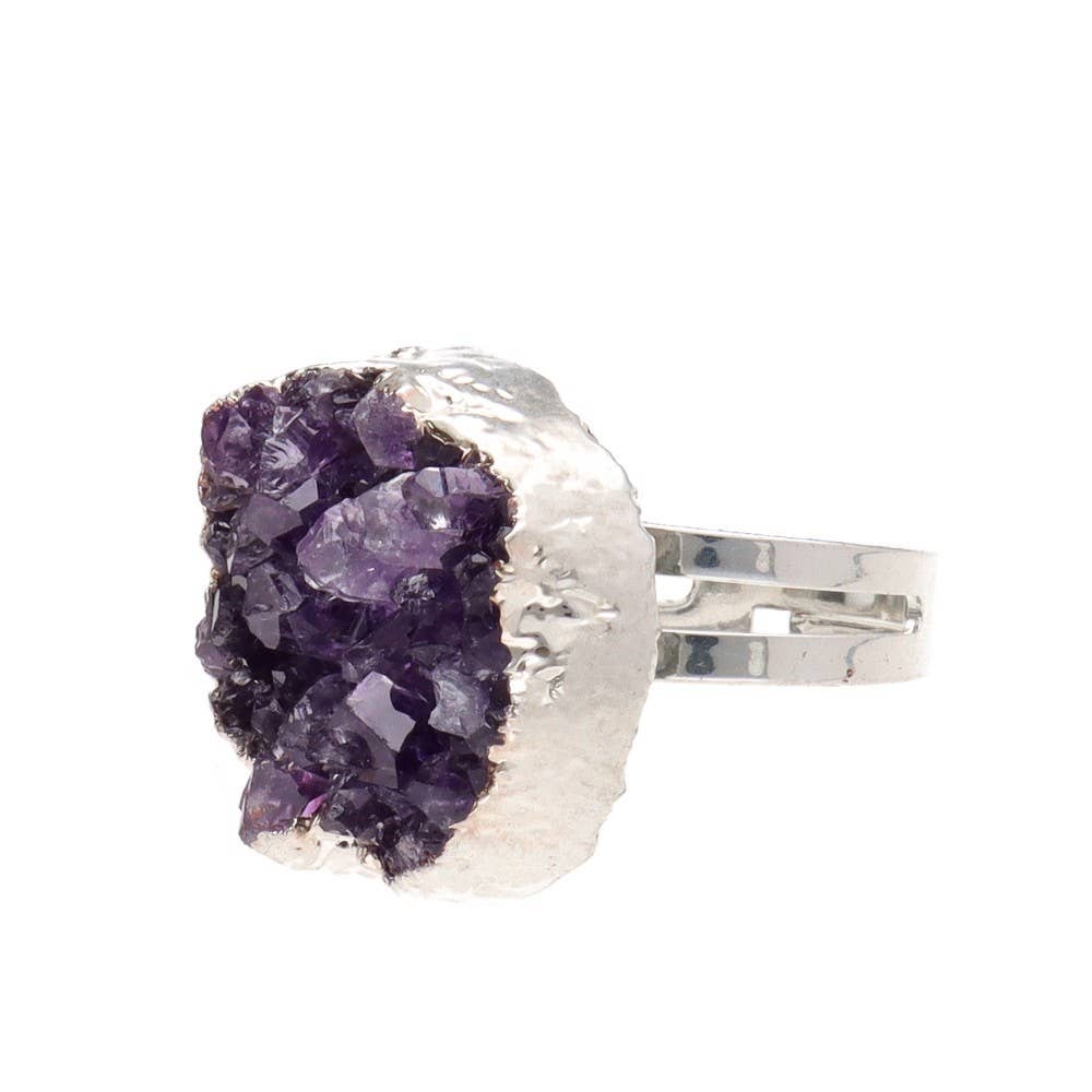 Vives de la Cortada S.L - Wholesale Cocktail/Statement Ring - Drusa ring with amethyst1