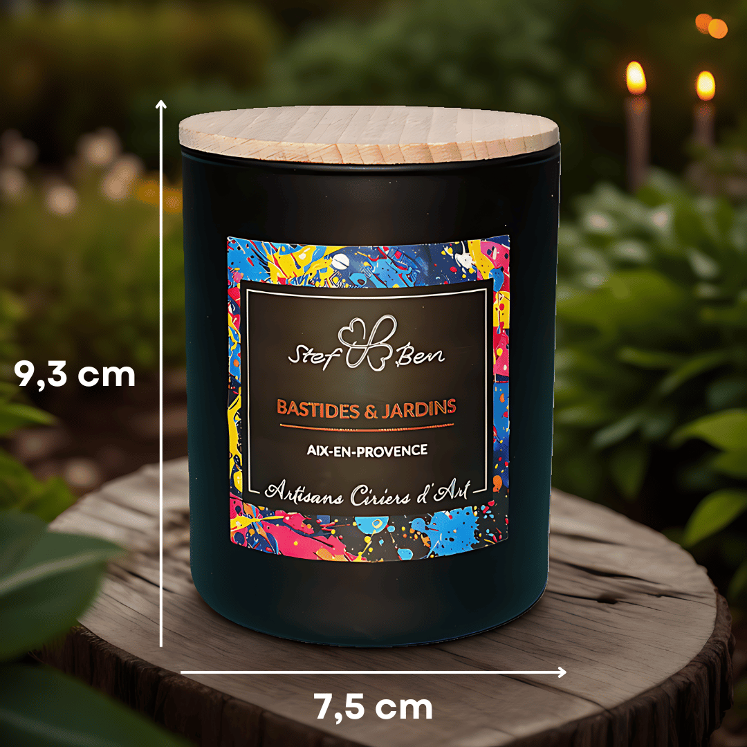 Stef & Ben | S&B Provence - Wholesale Jar/Filled Candle - GENEPI DE PAPOU scented candle, hand-poured1