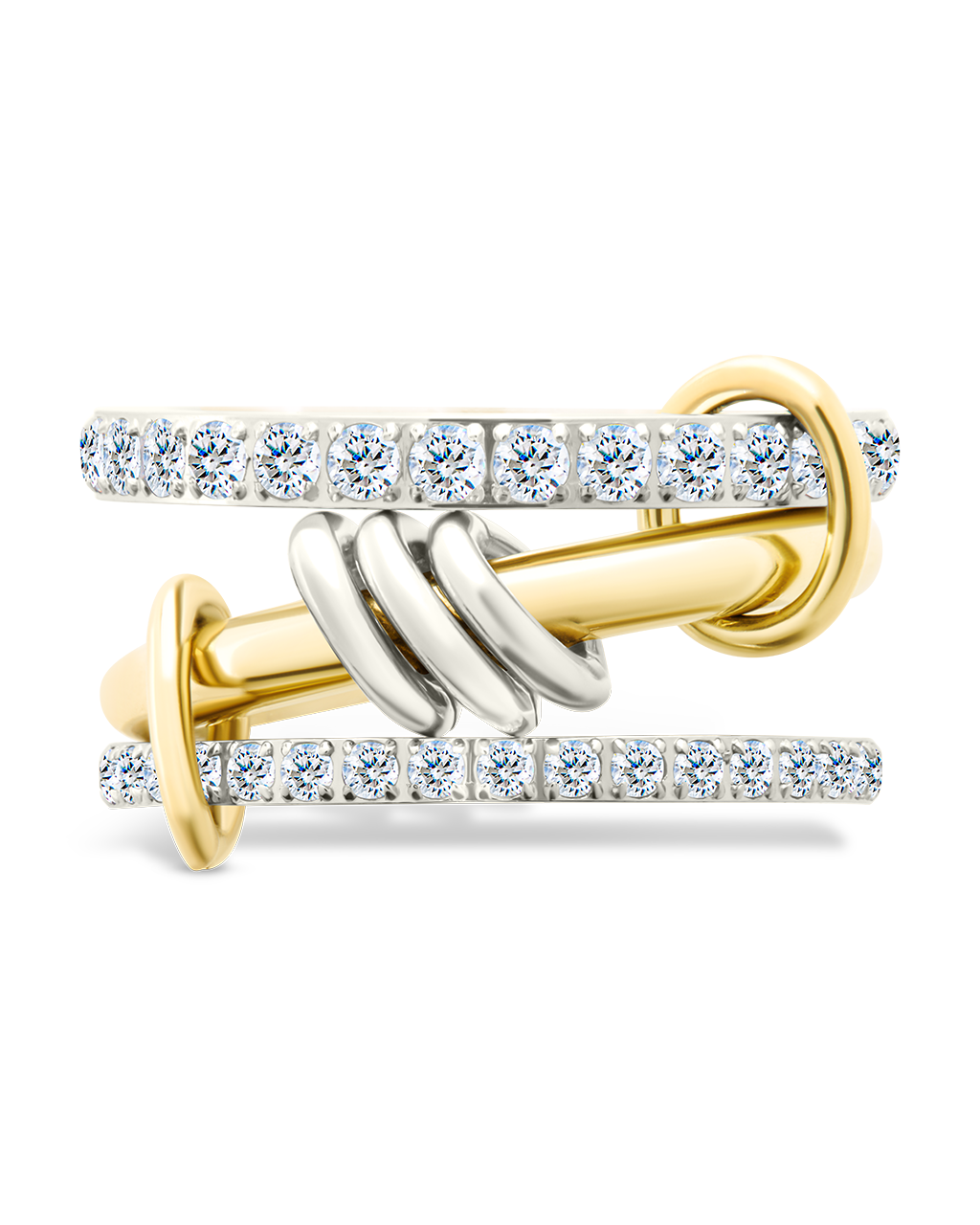 Double tonalité Anneau Empilable Garwyn en vente sur Faire0