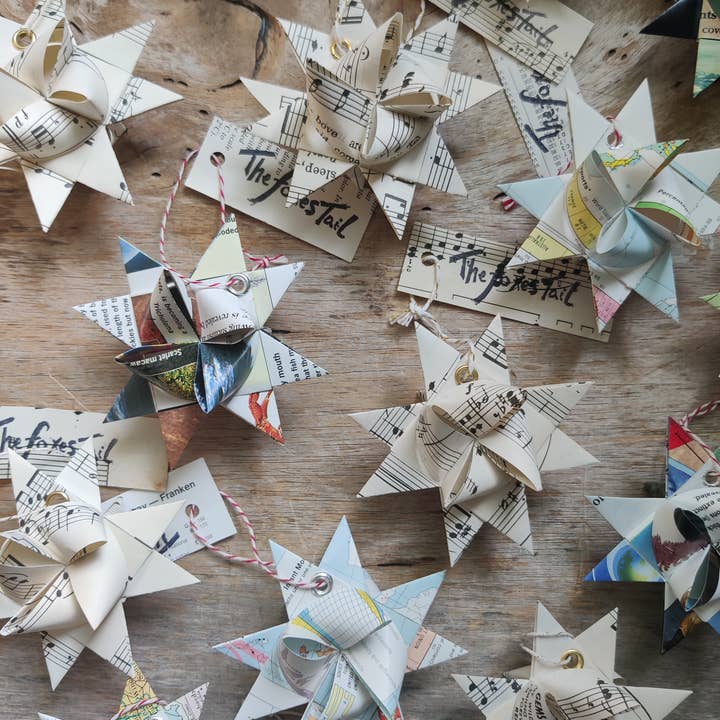 The Foxes Tail - Wholesale Ornament - Upcycle Moravian Star Ornament6