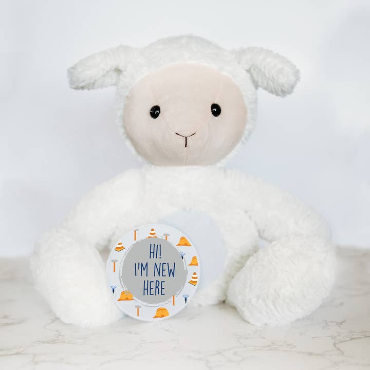 Grow With Me Baby Co - Wholesale Stuffed/Plush Toy - Kids & Baby - Monthly Milestone Discs, Lamb Stuffed Animal0