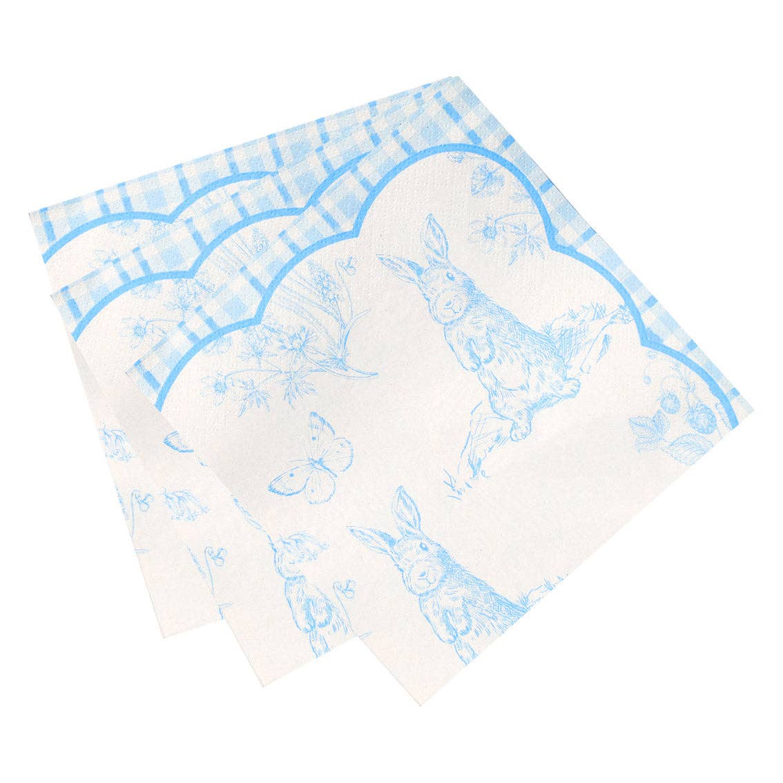 Talking Tables EU - Wholesale Disposable Napkin - Playful Pierre Blue & White Paper Napkins - 20 Pack8