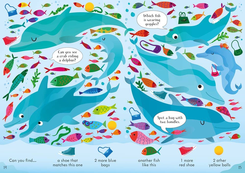 HarperCollins - Wholesale Preschool Book (3-5) - Can you Spot? Under the Sea: Usborne2