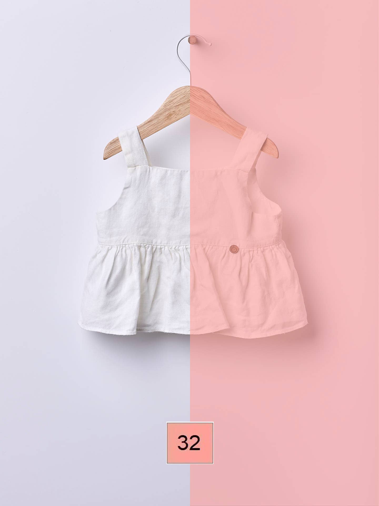Wedoble: sustainable children's fashion - Wholesale Shirt - Baby - Blouse in linen | NAVY CODE6