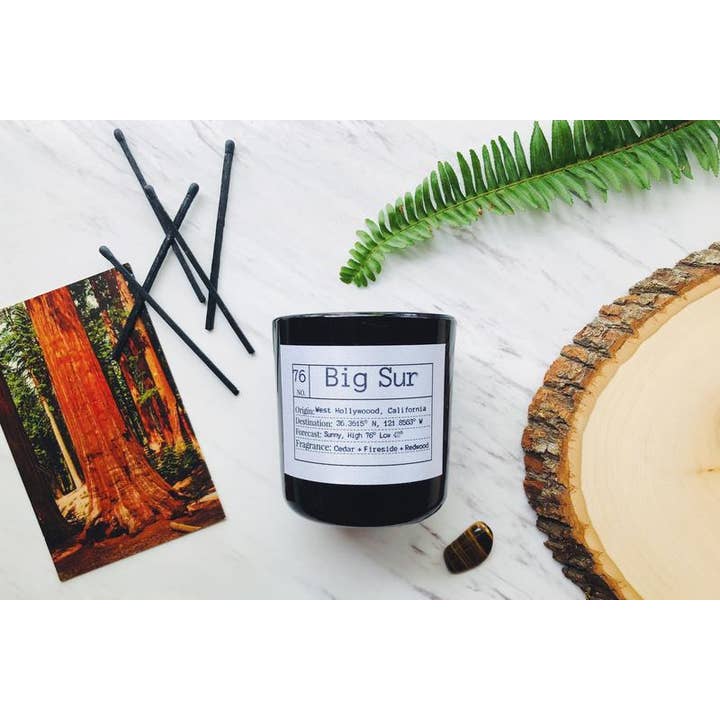 Big Sur Soy kaars voor wholesale door Flores Lane
