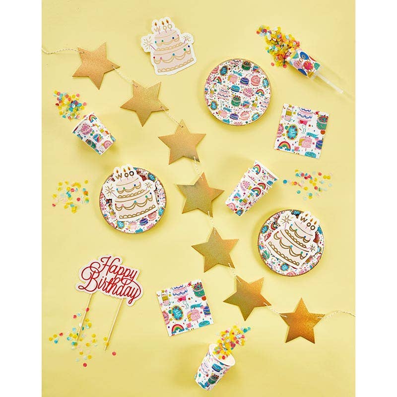 Angle - Wholesale Disposable Tableware Pack - Party in a Box - Birthday Cake7