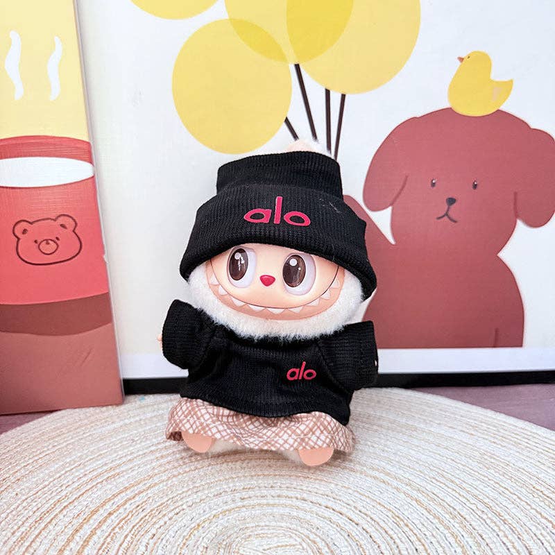 Little Trendy - Wholesale Doll Clothing - Kids - 17cm cute monster dolls Fashionable sports suits-3pcs set1