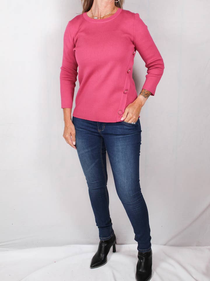 CG1T680-R - Rich Rosewood - Pull boutonné sur le côté A660 pour la vente par K & C Clothing, Inc.