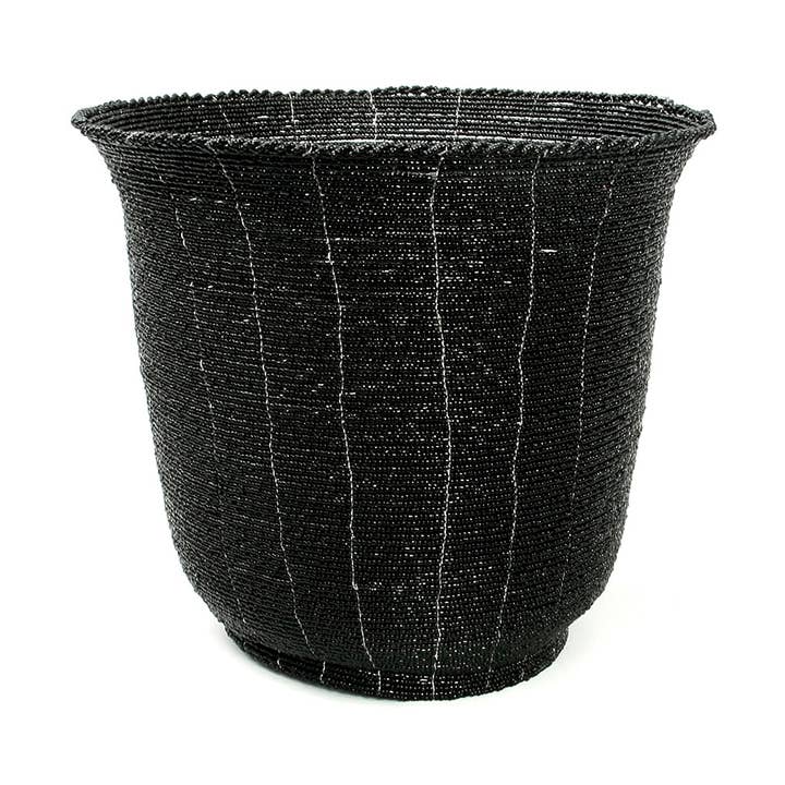 Pärlstav skål hög - Svart - L för wholesale av Bazar Bizar Living