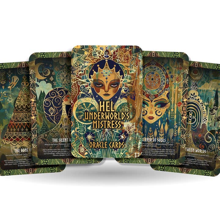 Hel - Underworld's Mistress Oracle Deck Cards - Exploring the depths and mysteries of the underworld for wholesale by Ibiza Tarot USA
