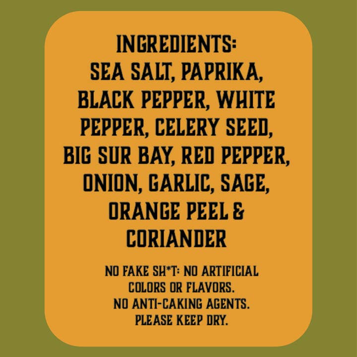 The Bitter Ginger - Wholesale Dried spice mix - Big Sur Camp Rub by The Bitter Ginger1