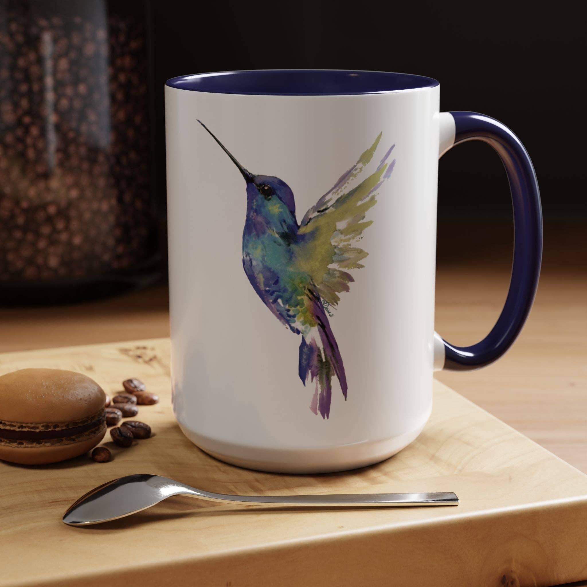 Blue Cava - Wholesale Coffee Mug - Hummingbird Two Tone Ceramic Mug - 11oz & 15oz18