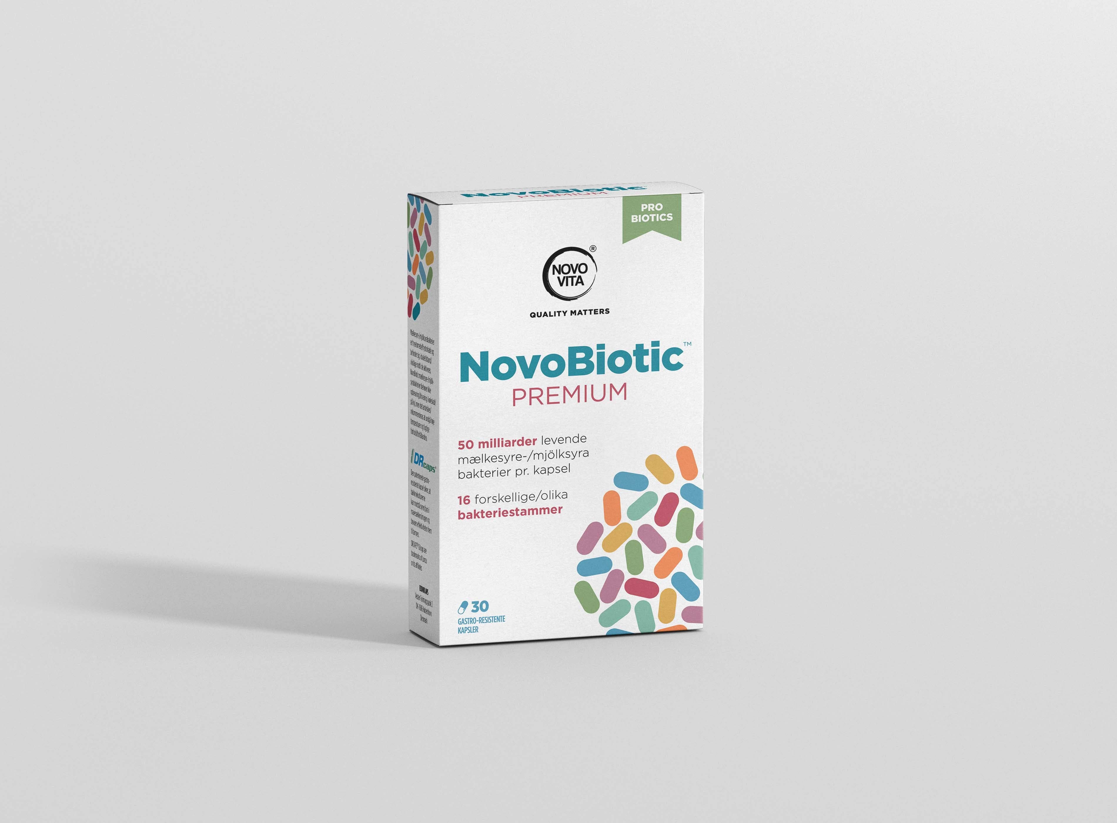 Novo Vita – Engroshandel Kosttilskud og vitaminer – NovoBiotic Premium™ (50 billion live cultures per capsule)2