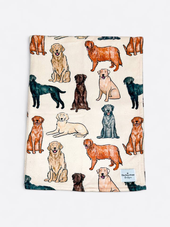 The Labrador / Retriever Dog Towel for wholesale by The Paw Print Boutique