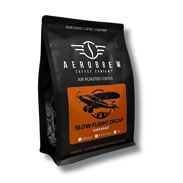 NEW! Slow Flight Decaf (Dark) for wholesale by Aerobrew Coffee Company