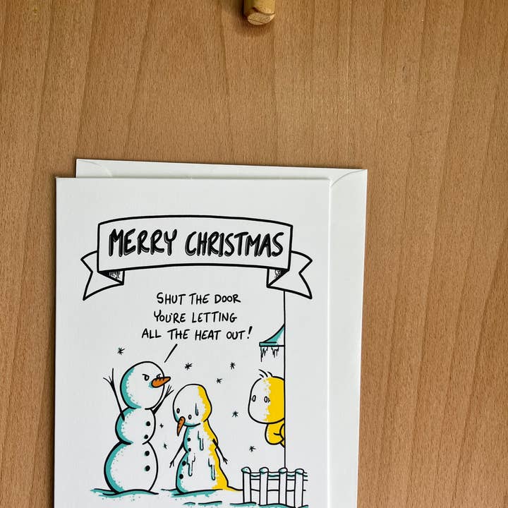 Luk Døren - Julekort for engroshandel hos Rob Stears Illustration