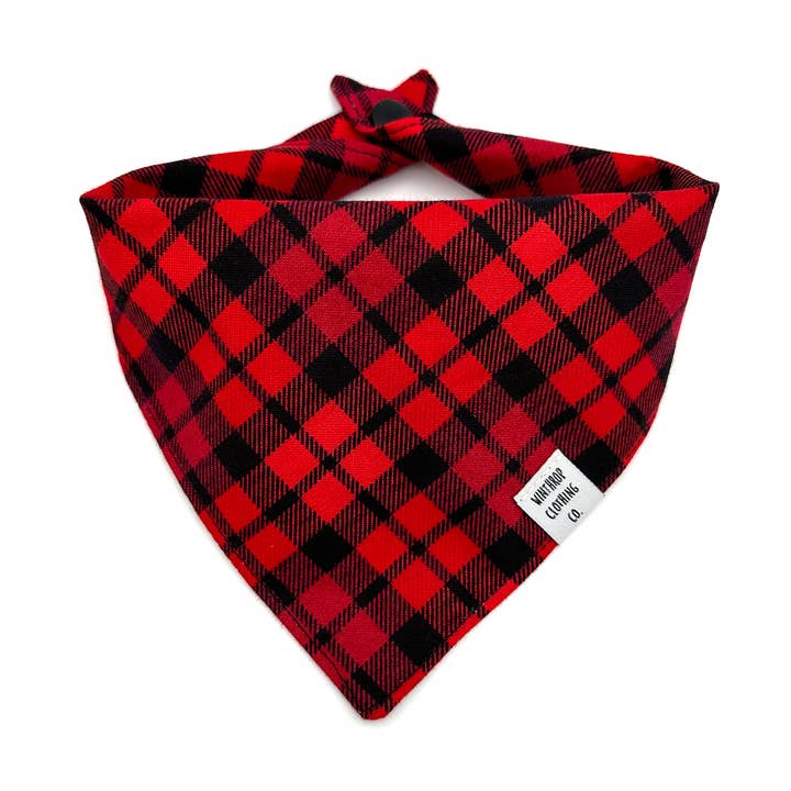 Winthrop Clothing Co. - Wholesale Pet Bandana - Dog - Buffalo Plaid Dog Bandana4