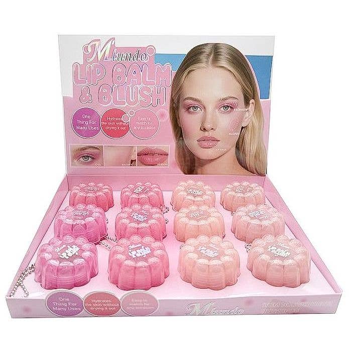 Diacly - Vente Baumes à lèvres - 12pk Baume à Lèvres Chaîne Portable Twist Open Lèvres Blush1