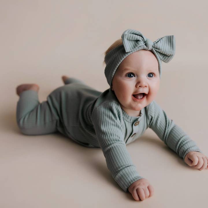 Three Little Tots - Wholesale Jumpsuit - Baby - Baby Ribbed Playsuit with Pockets and Bow15