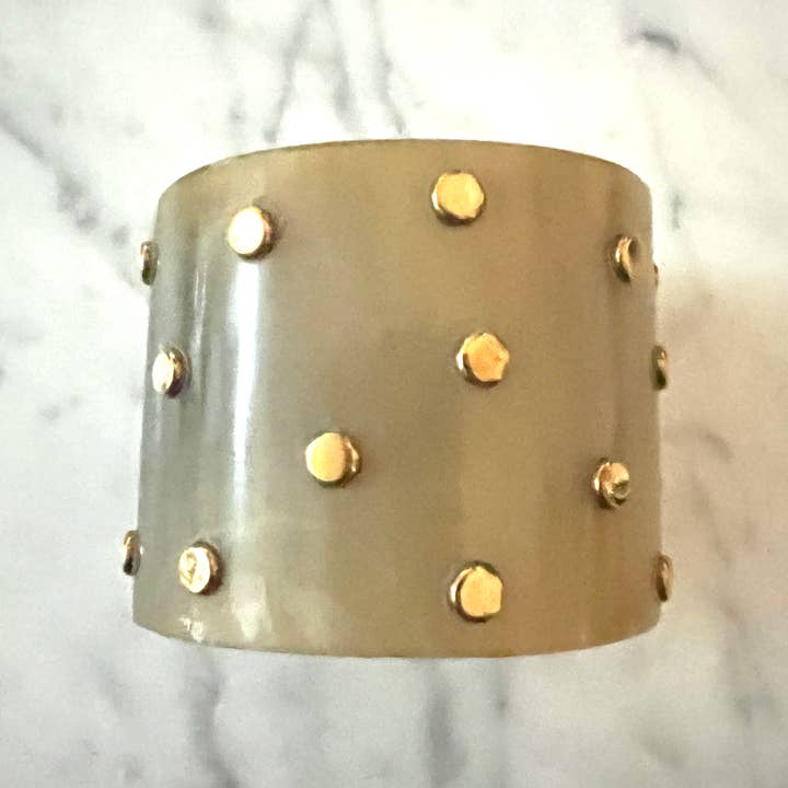 Erik & Mike - Wholesale Cuff Bracelet - Natural Horn Cuff with brass 5