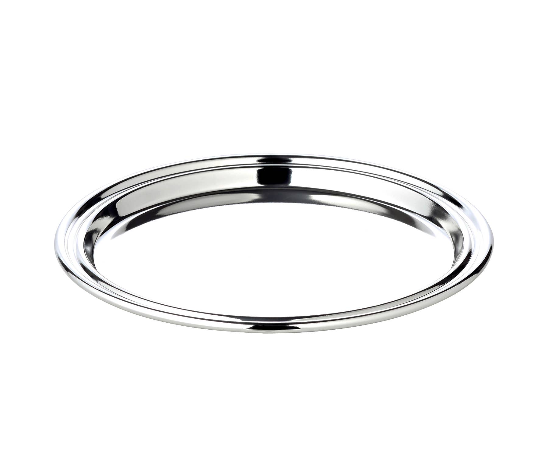 EDZARD - Wholesale Decorative tray - Tray Pipe (Ø 17 cm), round, silver plated