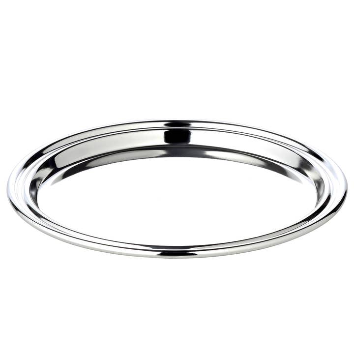 Tray Pipe (Ø 17 cm), round, silver plated for wholesale by EDZARD