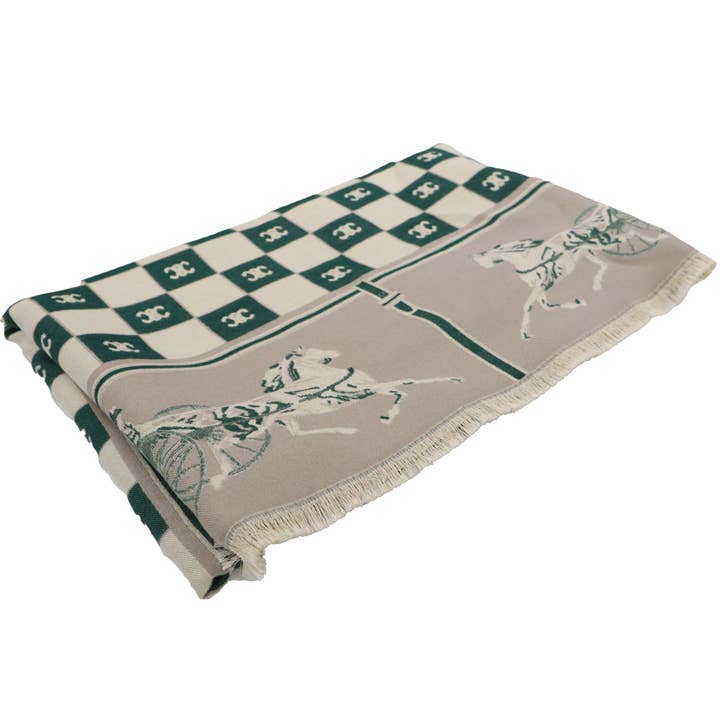 Alba Wholesale - Wholesale Scarf - Women's - Horse & Cart Check Scarf1