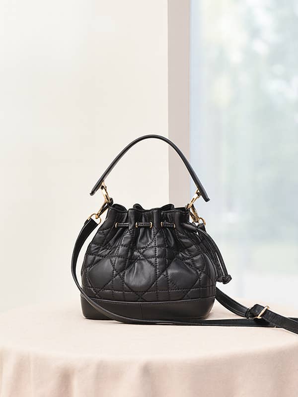 A2511FR99994 - Mini Bolso de Cubo de Cuero Auténtico para Mujer para venta al por mayor de Esley Accessories