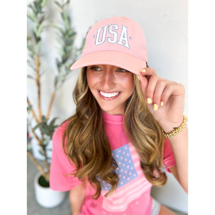 Pierce + Pine - Wholesale Baseball Cap - Women's - USA Stars Ball Cap