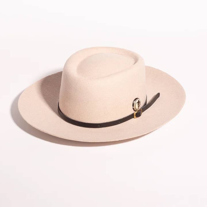 Chapeau Fedora en laine Tulsa pour la vente par Anu’Crown Luxury Brims